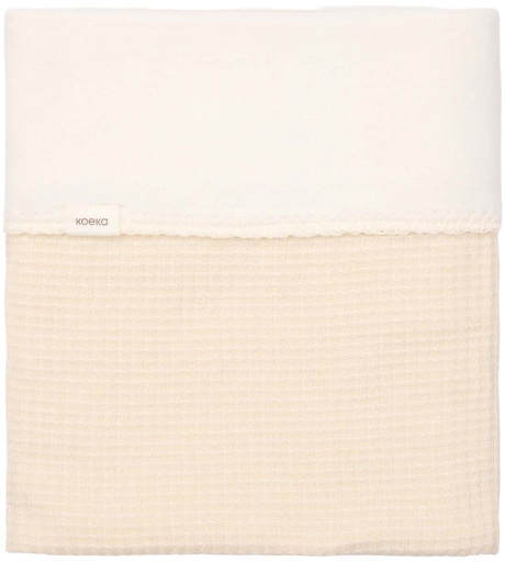 Koeka - Couverture berceau coton polaire Malaga - 75x100 - Warm White