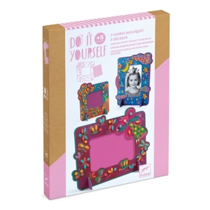 DJECO - Do It Yourself - 3 Cadres mosaïques à décorer - 5 ans + [DJ07904]