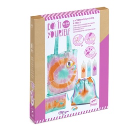 DJECO - Do It Yourself - 3 Accessoires Tie-Dye à créer - 8 ans +