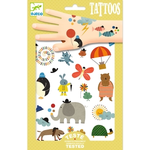 [DJ09579] DJECO - Lot de 50 tatouages - Jolies petites choses - 3 ans +