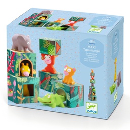 DJECO - Jeu d'empilage Maxi Topanijungle - 18 mois +