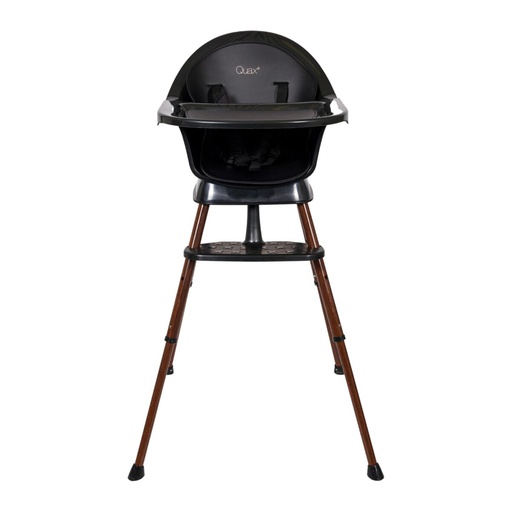 Quax - Chaise Bébé Evolutive Ultimo 3 Luxe - Noir-Châtaignier [7630CGHCW01]