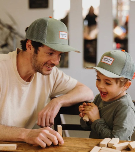 [MINI-T-012-DAD] Hello Hossy - Casquette Mini Olive - Dad