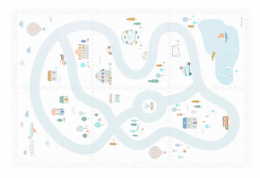 Play&go - Tiloo - Tapis de jeux 3-in-1- Village design