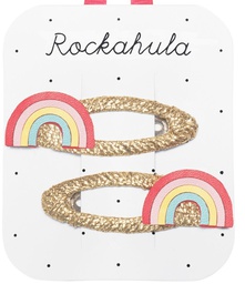 [H2379M] Rockahula - Lot de 2 pinces à cheveux - Vintage Rainbow