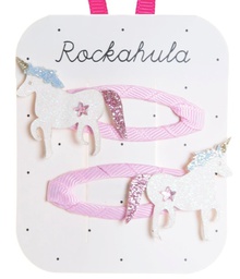[H1805W] Rockahula - Lot de 2 pinces à cheveux - Unicorn