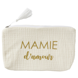 BB&amp;Co - Trousse cadeau zippée “Mamie d'amour” - Ivoire