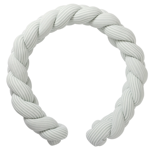 BB&Co - Tresse de lit Soft Stripes - Rayé Vert de Gris