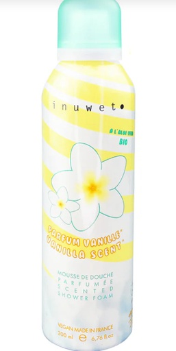 Inuwet - Mousse de douche blanche - Parfum Vanille