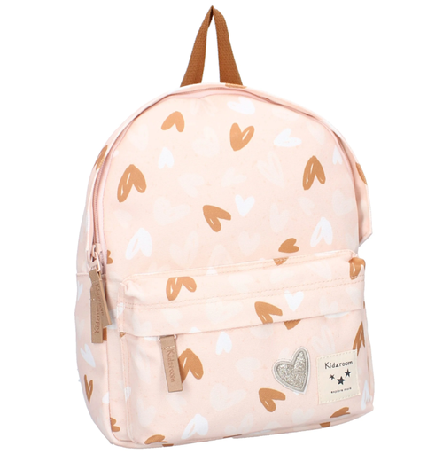 Kidzroom - Sac à dos enfant - Coeurs Rose/Caramel