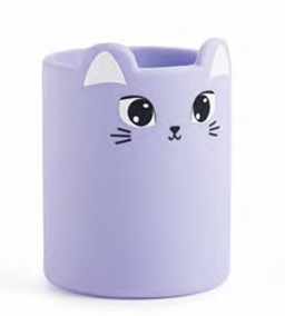 Back2Fun - Pot à crayons silicone - Chat