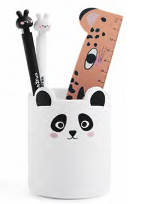 Back2Fun - Pot à crayons silicone - Panda