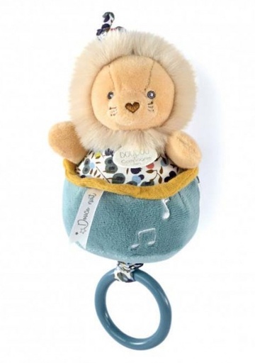 Doudou et Compagnie - Boite à musique - Peluche musicale Lion BOH'AIME