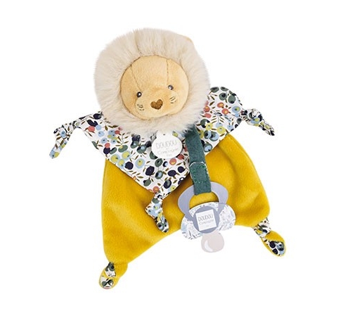 Doudou et Compagnie - Doudou attache sucette Lion - 20 cm [DC4222]