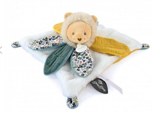 Doudou et Compagnie - Doudou LION avec pétales - BOH'AIME - 27 cm