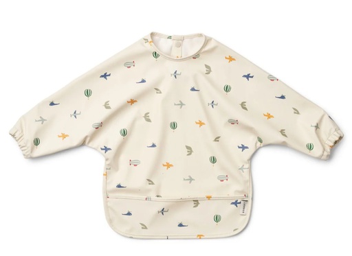 LIEWOOD - Bavoir Merle avec poche avant - Aviator/Ecru