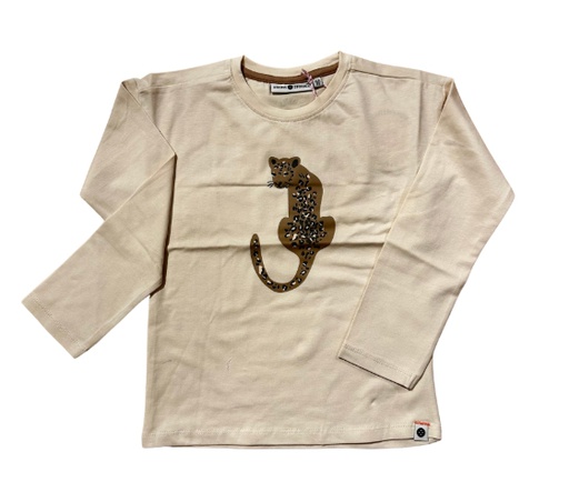 STAINS & STORIES - T-Shirt beige à manches longues- Fille