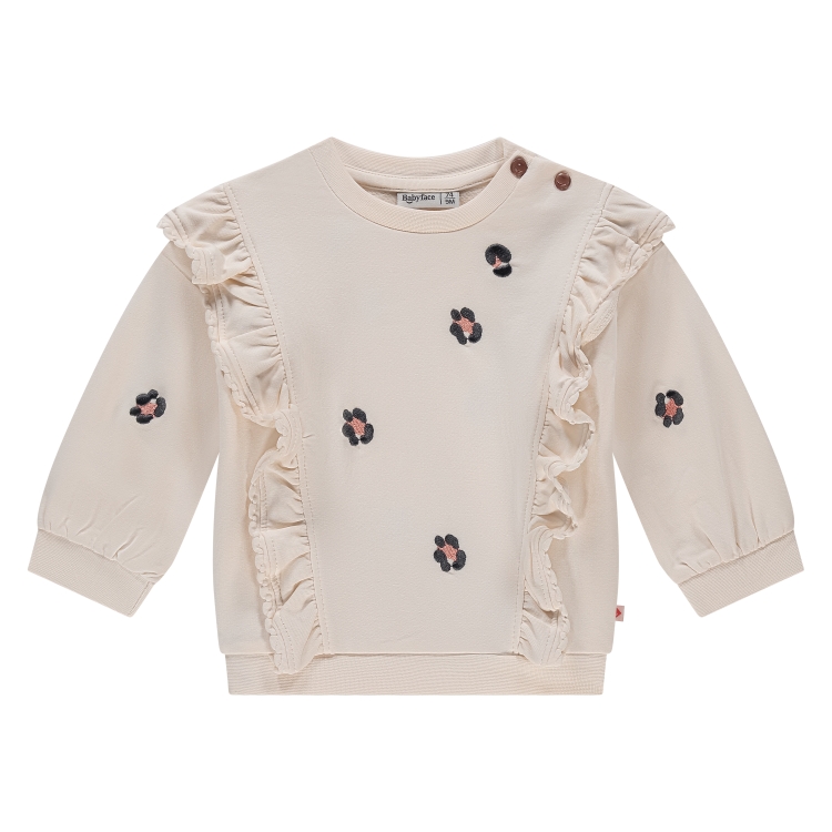 BABYFACE - Pull beige à fleurs - Fille
