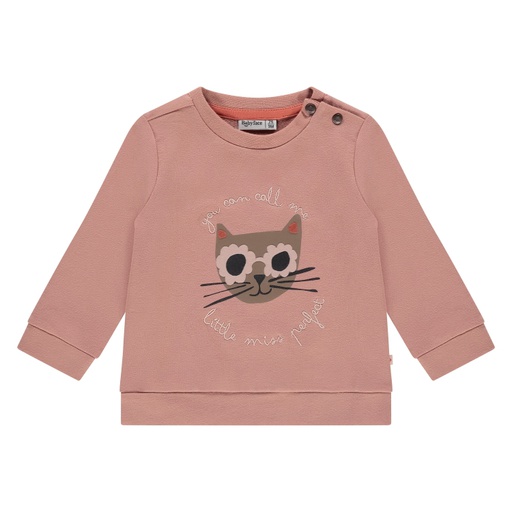 BABYFACE - Sweatshirt rose à motifs - Fille