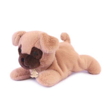 Doudou et Compagnie - Les Ptit's Relax - Peluche chien beige allongée lestée - 22 cm [HO3322]