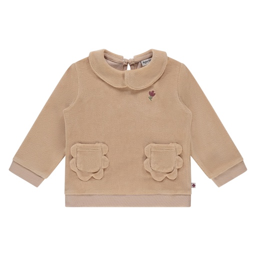 BABYFACE - Pull beige en velours - Fille