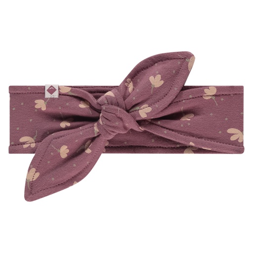[COLL. AH25] BABYFACE - Bandeau fille - Mauve imprimé fleurs