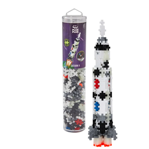 PLUS-PLUS - Méga tube Fusée Saturne V - 240 pcs [PP4182]