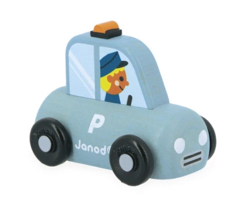 [05912] Janod - Voiture de police en bois - Cross Roads