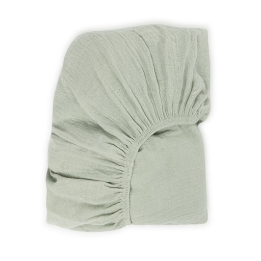 [FTC7SAG] Babyshower - Drap housse lit 70x140cm - Sage Powder