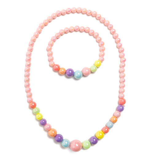 Great Pretenders - Ensemble collier et bracelet Pearly Pastel - 3 ans +
