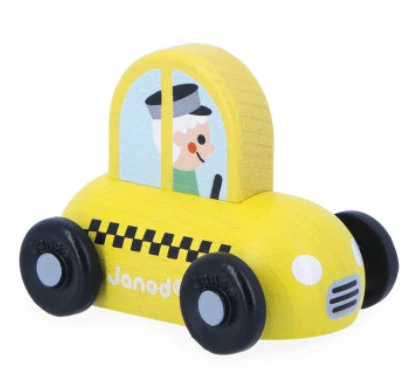 Janod - Voiture de taxi en bois Ville - Cross Roads