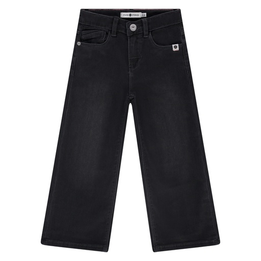 STAINS & STORIES - Pantalon noir large - Fille