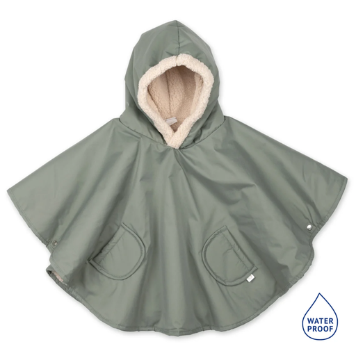 Bemini - Poncho de Voyage 9-36m - Waterproof + Teddy - Green [383RAINY78HU]