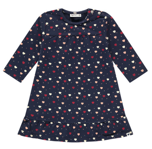 Babyface - Robe bleue marine avec coeurs - Fille