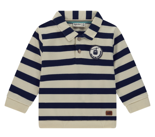 BABYFACE - Polo ligné bleu et blanc - Garçon