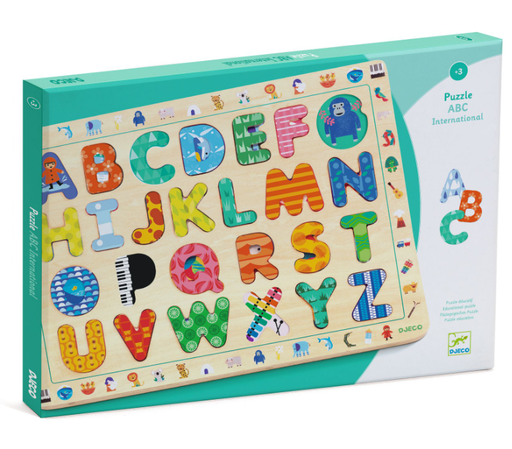 [DJ01808] Djeco - Puzzle Lettres ABC international - 3 ans +