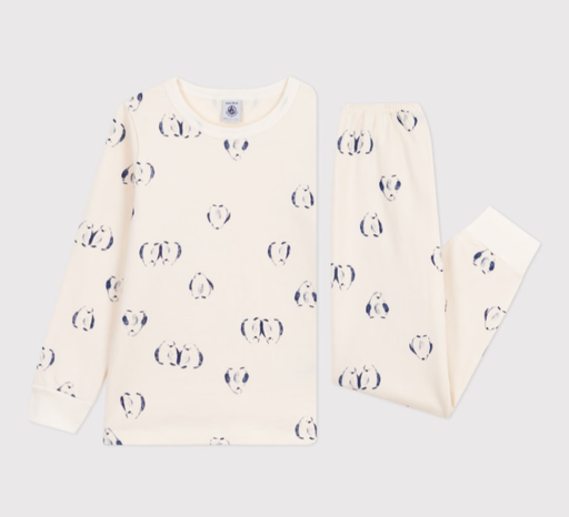 Petit bateau - Pyjama 2 pièces enfant en molleton - Imprimés pingouins