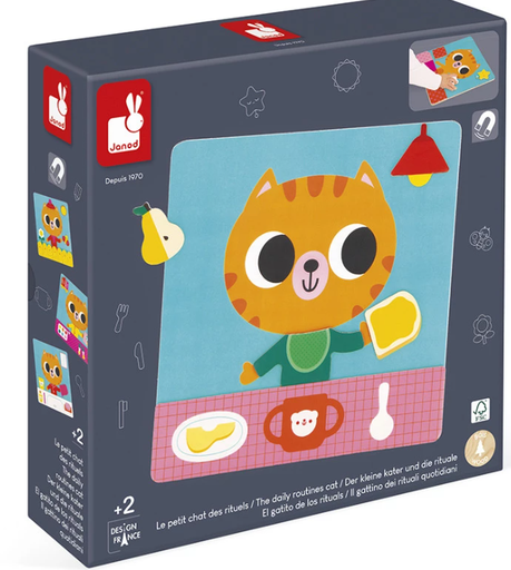[J05446] Janod - Jeu Magnétique - Petit Chat des Rituels - 2 ans et +