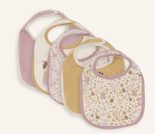 Jollein - Lot de 5 bavoirs imperméables - Flower Fairies