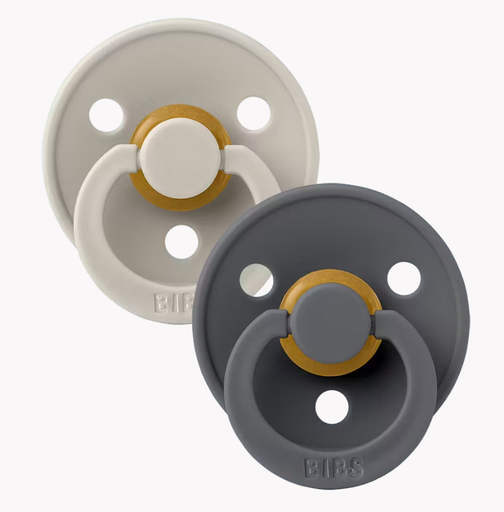 Bibs - Lot de 2 tétines - Symétrique Duo Sand/Iron - Taille 2 [3012508]