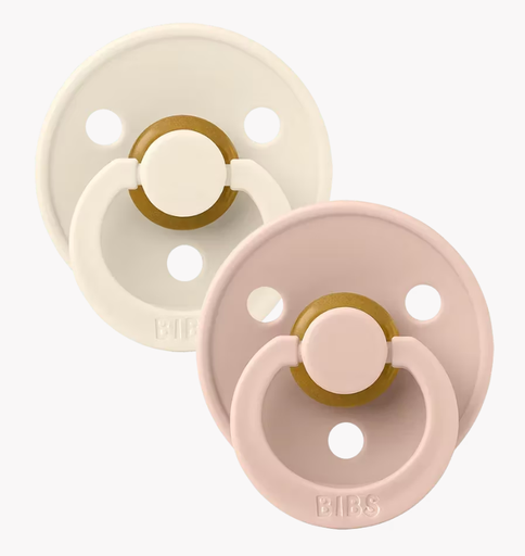[3012129] Bibs - Lot de 2 tétines - Ivory/Blush - Taille 3 - Symétrique