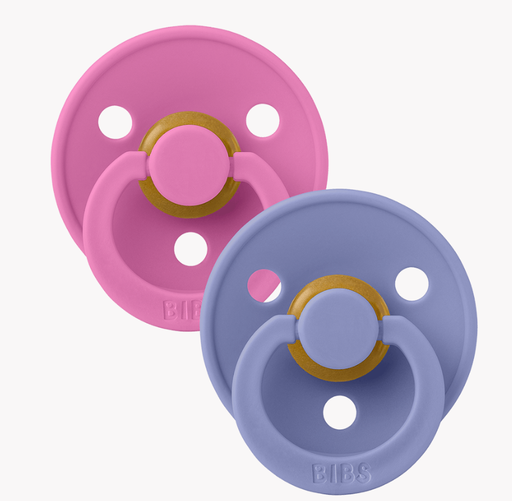 Bibs - Lot de 2 tétines - Bubblegum/Peri - Taille 1 - Rondes [3012394]
