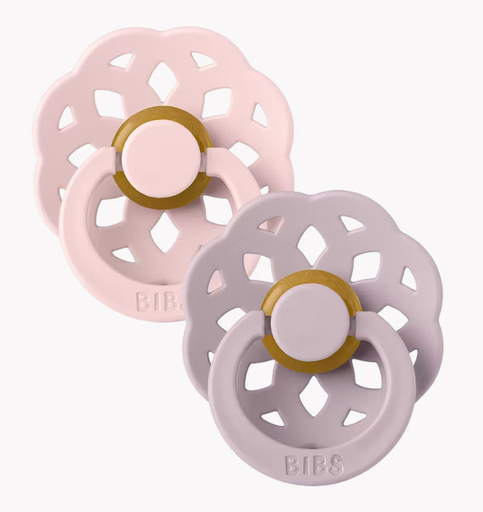 Bibs - Lot de 2 tétines - Bohème Blossom/Dusky Lilac - Taille 1 - Rondes [6001277]