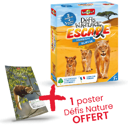 Bioviva! - Défis Nature Escape - Mission survie - 7 ans et + [02801]