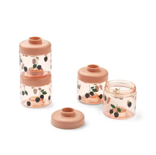 [LW20632\2502\ONE SIZE] LIEWOOD - Boîtes alimentaires pour bébé Dominique - Berry/Pale Tuscany