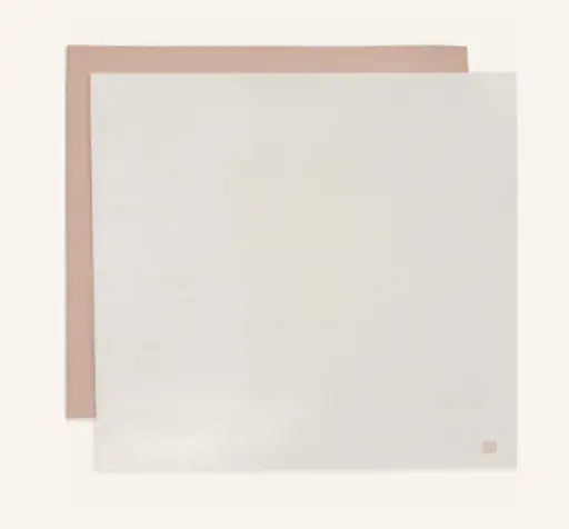 [535-852-67101] Jollein - Lange gaze de coton 115x115cm - Twinkling - Wild rose - 2 Unités