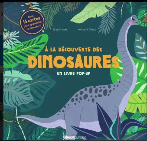 Glénat - A la découverte des dinosaures - livre pop-up [03353506]