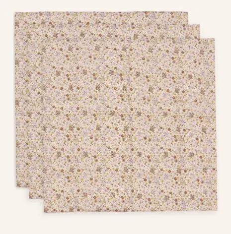 Jollein - Lange gaze de coton small 70x70cm - Flower Fairies - 3 Unités [535-851-68104]