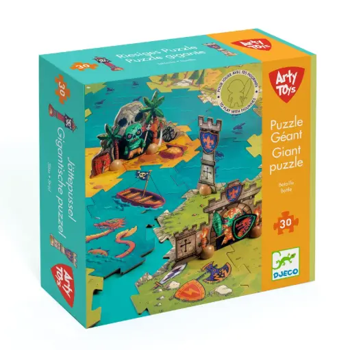 [DJ06847] Arty Toys By DJECO - Piratous - Puzzle Géant Bataille - 30 pcs