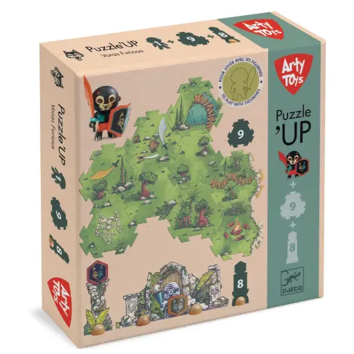[DJ06918] Arty Toys By DJECO - Furious - Puzzl’Up Voras - 18pcs